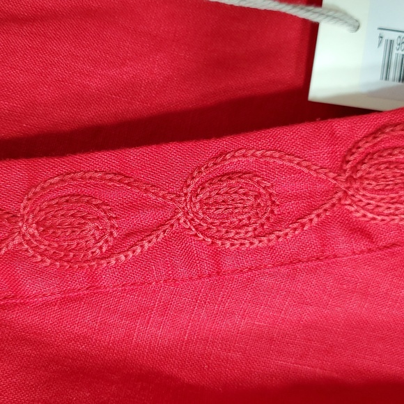 New Johnny Was 100% Linen "Messine" Top sz L - Picture 6 of 9